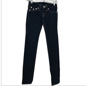 True Religion Dar Denim Embellished Jeans
Size 24